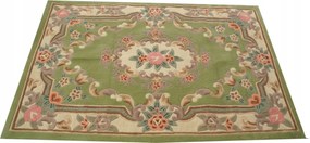 Aubusson gyapjú szőnyeg 120x180 zöld