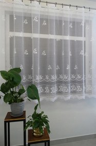 Mg Függöny 34908 konyha Fehér 200x160cm kész M szalaggal