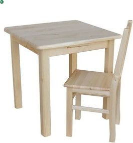 Étkezőasztal kocka 75x75 két színnel