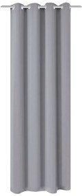 szürke sötétítőfüggöny fém fűzőlyukakkal 270 x 245 cm