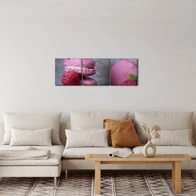 A macaroons képe (órával) (90x30 cm)