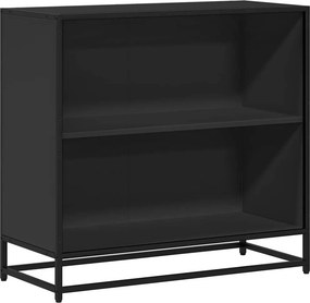 vidaXL fekete szerelt fa könyvszekrény 80,5x35x76 cm