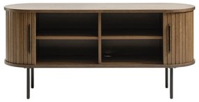 Barna TV-állvány tölgyfa dekorral 120x56 cm Nola – Unique Furniture