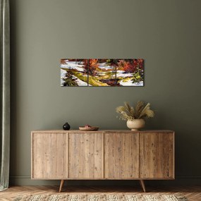 Kép - A tavasz érkezése (órával) (90x30 cm)