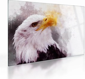 Egy sas képe (üvegen) (70x50 cm)