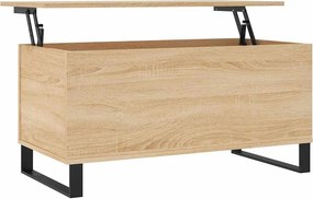vidaXL sonoma tölgy színű szerelt fa dohányzóasztal 90x44,5x45 cm