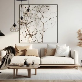 Csillár zsinóron CEED GOLD 3xE27/60W/230V átm. 45 cm fekete/arany