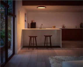 Philips - LED dimmelhető mennyezeti lámpatest Hue AURELLE LED/21W/230V átm. 39,5 cm fekete