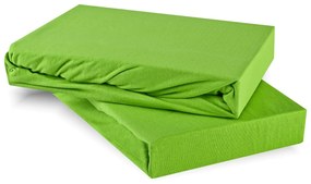 EMI Jersey fűzöld színű gumis lepedő: Kiságy 80 x 160 cm
