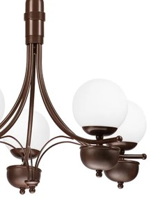 Brilagi - LED Csillár láncon COTTAGE 5xG9/40W/230V tölgy/fehér