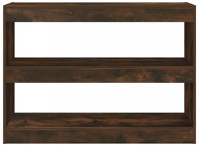 füstös tölgyszínű könyvszekrény/térelválasztó 100 x 30 x 72 cm