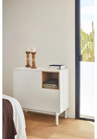 Krémszínű komód 90x90x40 cm Corvo – Teulat