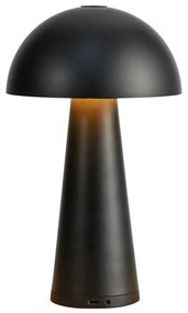 Fekete LED asztali lámpa (magasság 26,5 cm) Fungi – Markslöjd