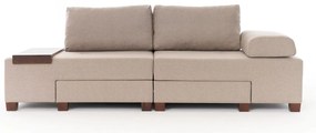 3 személyes kanapéágy Perenna Linen - Krém