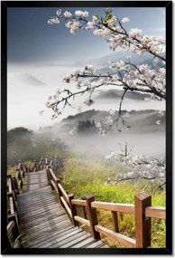 Poszterek keretben 40x60 Japán Virágzó cseresznye