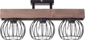 Sigma lighting loft mennyezeti lámpa milan barna fekete sig31573