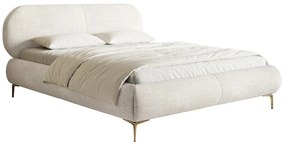 Franciaágy 180 cm Octave 180B (ágyráccsal) (krém + arany). 1099934
