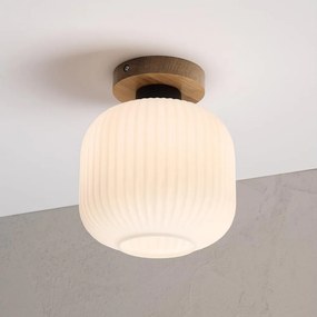 Mennyezeti lámpa HARMA WOOD 1xE27/15W/230V tölgy/fehér átm. 20 cm