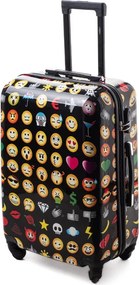 Színes gyerekbőrönd „Emoticons” - méret M