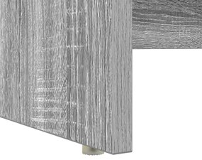 Íróasztal tárolóval Szürke sonoma 120.5 x 44 x 88.5 cm Faanyag