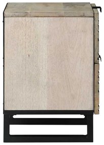 Éjjeliszekrény fiókkal 2 pcs Fehér és fekete 40 x 33 x 46 cm