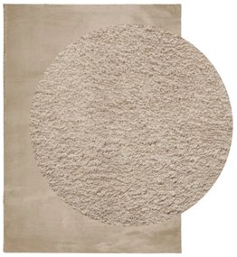 HUARTE homokszínű rövid szálú puha és mosható szőnyeg 200x280cm