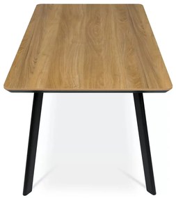 Étkezőasztal Kőris-Tölgy Mintázattal 160x90x76 cm. HT-532 Belföldi Raktárról