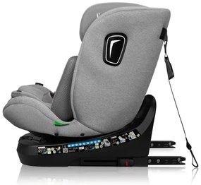 Lionelo - BRAVE i-Size forgatható autós gyerekülés alappal 40-150 cm Grey Stone