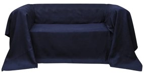 Tengerészkék mikro-velúr kanapéhuzat védő 140 x 210 cm