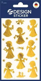 Matrica, 2 ív, 76x120 mm, AVERY ZWECKFORM, Z-Design No.52393, arany angyalkák (AY52393)