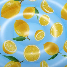 Citrom formájú és mintájú matrac, 1,76 x 1,22m