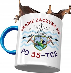 Kék Bögre Születésnapra 35 35-es 35-ös, fényképes Nyomtatással