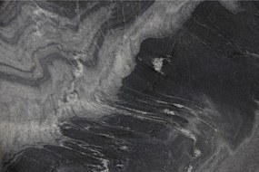 Kerek tárolóasztal márvány asztallappal ø 33 cm Karrara – White Label