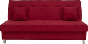 Kihúzható kanapé, piros, ALADA