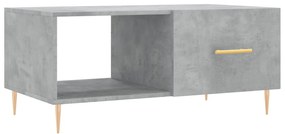 Betonszürke szerelt fa dohányzóasztal 90 x 50 x 40 cm