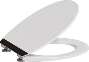 Wc-ülőke Fekete Dekorral Szabadesés Duroplast Strapabíró