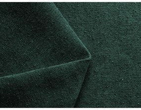 Sötétzöld kárpitozott ágyneműtartós franciaágy ágyráccsal 180x200 cm Hauke – Makamii