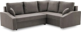 Grande Plus sarokkanapé, jobboldali, szövet anyag, szürke
