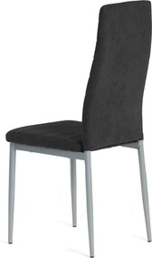 Jídelní židle, černá, látka, DCL-V5031 BK2