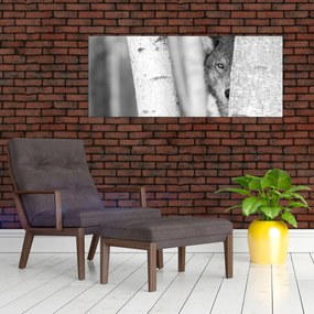 Kép - Farkas az erdőben (120x50 cm)