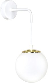 Emibig Ognis oldalfali lámpa 1x40 W fehér-arany-tej 967/K1