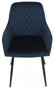 Kék Bársony Étkezőszék. DCH-215 BLUE4