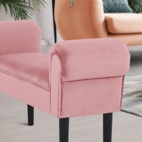 BURDA Velvet fáradt rózsaszín/fekete pad