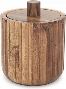 Nimco Akaya kis doboz tetővel kozmetikai tamponokhoz akácfából Ak 51_