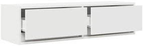 TV Szekrény Fehér 100x31x25,5 cm Műszaki Fa