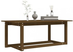 mézbarna tömör fenyőfa dohányzóasztal 110 x 55 x 45 cm