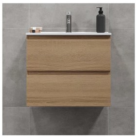 KENWOOD 61 cm-es mosdószekrény mosdóval, tölgy