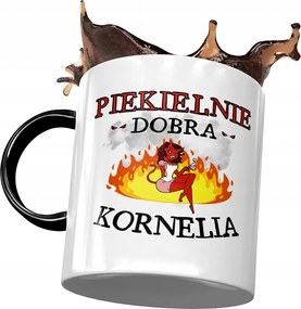 Fekete Bögre Kornélia Barátnőknek Ajándék Nyomtatott Fotóval