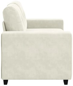 vidaXL | Kétszemélyes kanapé | párnával Krém Bársony