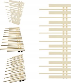 Fürdőszobai radiátor Pianino 1280x570 Krém Jobbos